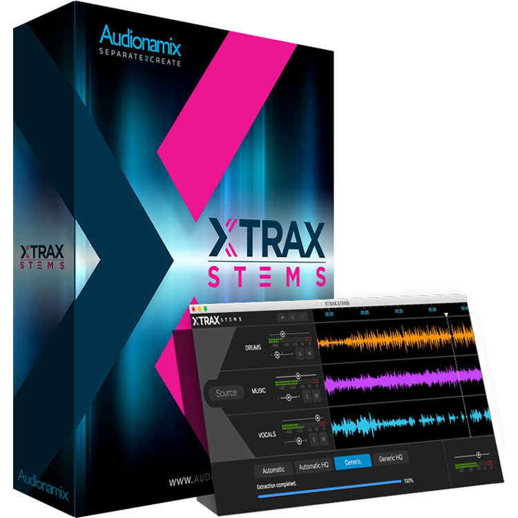 Audionamix XTRAX STEMS Licencia 1 Año